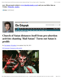 Church of Satan distances itself from pro