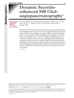 Dynamic Secretin- enhanced MR Chol