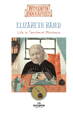 Elizabeth Baird: Life in Territorial Wisconsin (Level 1)