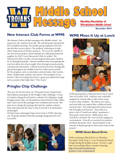 November 2016 - Wissahickon School District
