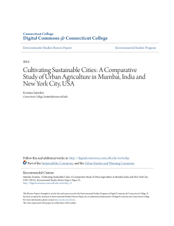Cultivating Sustainable Cities: A Comparative Study of Urban