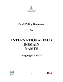 tamil - IN Registry
