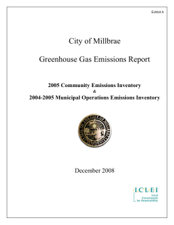 Greenhouse Gas Emissions Inventory Report