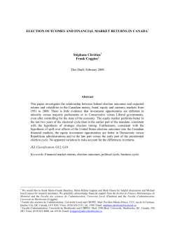 ELECTION OUTCOMES AND FINANCIAL MARKET RETURNS IN