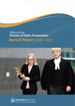 Annual Report 2006&ndash;2007 - Department of Justice and Attorney