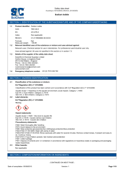 Sodium Iodide SECTION 1