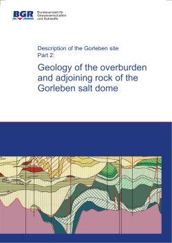 Geology of the overburden and adjoining rock of the