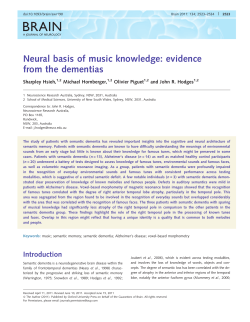 Neural basis of music knowledge: evidence from