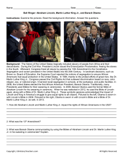 Copyright, USHistoryTeachers.com All Rights Reserved. Name