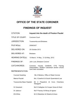 Coronial findings - Preston Paudel