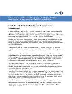 Serial ADA Suits Assail NYC Eateries Despite Recent Rebuke