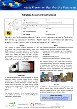 Kringloop Reuse Centres (Flanders)