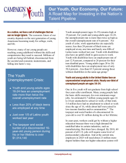 Our Youth, Our Economy, Our Future