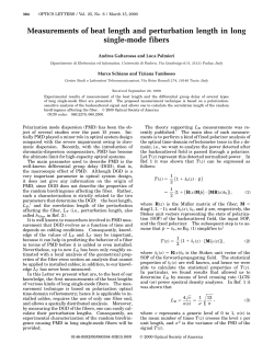 Measurements of beat length and perturbation length in long single