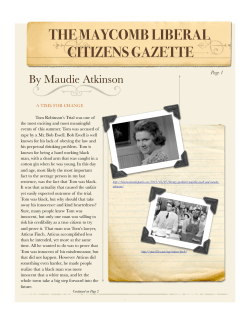 Maudie Editorial - Science Leadership Academy