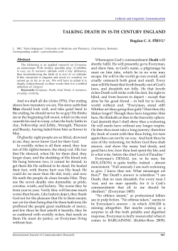 - International Journal of Communication Research