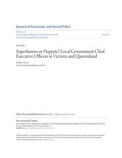 Superheroes or Puppets? Local Government Chief Executive