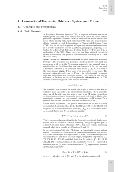 4 Conventional Terrestrial Reference System and Frame