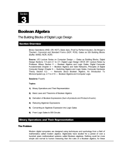 Boolean Algebra