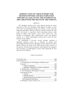 Modification of Child Support for Business Owners and Self