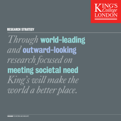 Through world-leading and outward