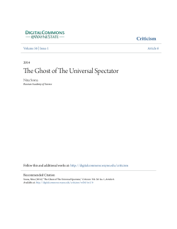 The Ghost of The Universal Spectator
