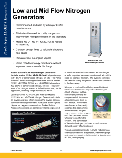 Low and Mid Flow Nitrogen Generators