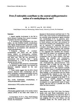Does b-Endorphin Contribute to the Central