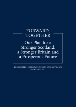 General Election 2017 - Scottish Conservatives