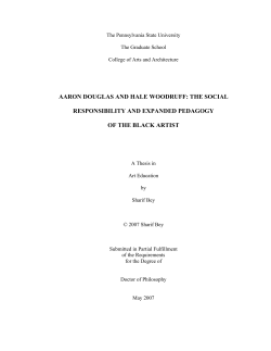 aaron douglas and hale woodruff: the social responsibility