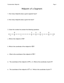 Midpoint of a Segment