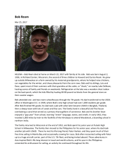 Bob Ream - College of Forestry and Conservation