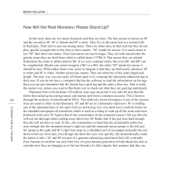 Now Will the Real Monsieur Please Stand Up?