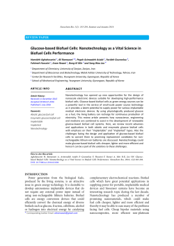 Glucose-based Biofuel Cells: Nanotechnology as a Vital Science in