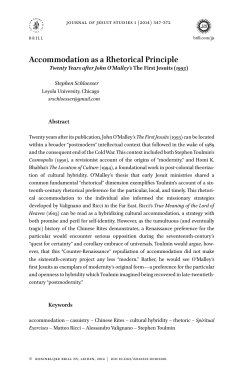 Accommodation as a Rhetorical Principle