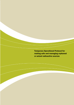 Temporary Operational Protocol for making safe and