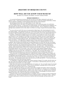 (hi)story of iroquois county how well do you know your museum?