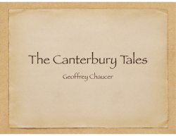 Canterbury Tales Discussion Guide