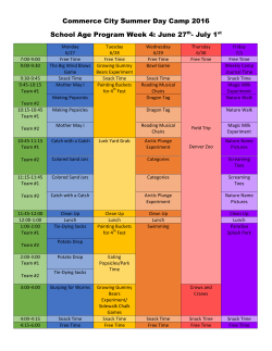 June 27th- July 1st - City of Commerce City