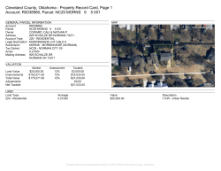 Property Record Cards - Cleveland County Assessor