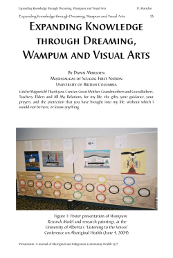 Expanding Knowledge through Dreaming, Wampum