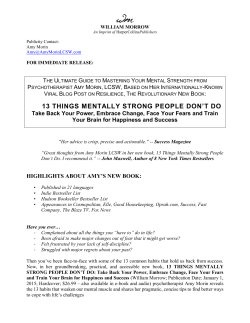 13 things mentally strong people don`t do