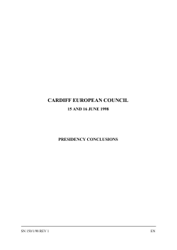 cardiff european council - Council of the European Union
