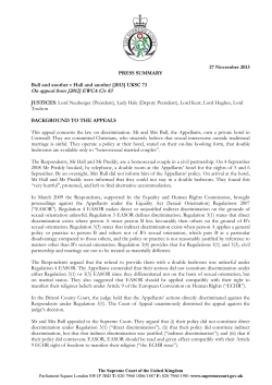 Press summary - The Supreme Court