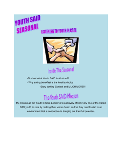 Youth SAID Seasonal - Halton Children`s Aid Society
