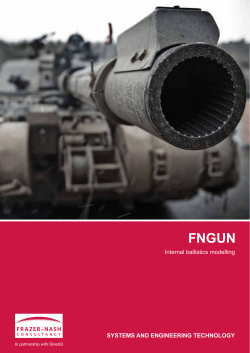 SYSTEMS AND ENGINEERING TECHNOLOGY Internal ballistics