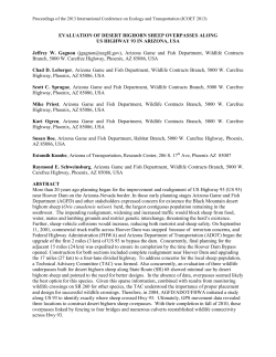 EVALUATION OF DESERT BIGHORN SHEEP