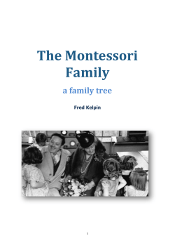 The Montessori Family - Montessori Society of Canada