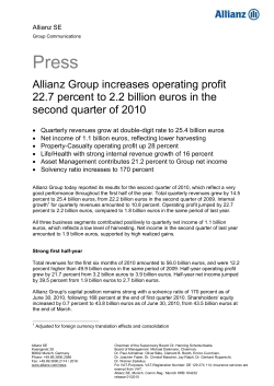 Full press release Q2 2010