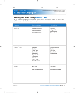 1.1 Physical Geography